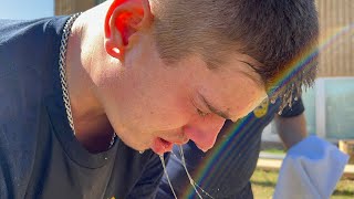 New cadets endure pepper spray training