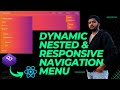 Create Dynamic Multilevel Responsive Nested Menu(React Navbar) from Json file using REACT JS(URDU)