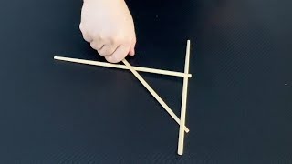 Bridge with one hand and three chopsticks