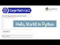 Hello World in Python