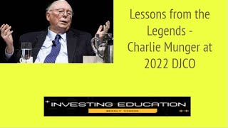 Charlie Munger DJCO 2022