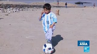 Afghanistan: Young Messi fan who went viral forced to flee his home