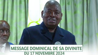 SKK ALONGI NAYE MESSAGE DOMINICAL DE SA DIVINITÉ PP SIMON KIMBANGU KIANGANI DU 17 NOV 2024 À NKAMBA