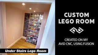 Custom Lego room, under the stars storage for kids toys carved on my Avid CNC