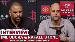 Ime Udoka & Rafael Stone | Houston Rockets Press Conference | 2023-2024 NBA Seas