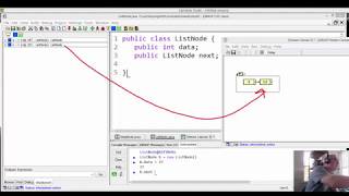 Linked List internals in Java using ListNode