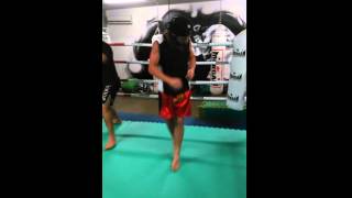 23 Sep'15   Jake shadow boxing