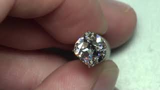 2.12 I VVS2 Cushion Brilliant Cut Diamond (Vintage Faceting)