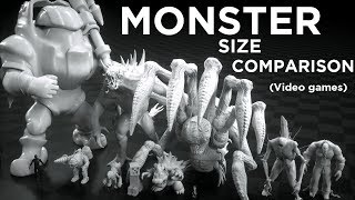 ( game) MONSTERS Size COMPARISON 👹 3D Animation