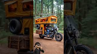 Camping car for couples vs camping motorcycle for legends #youtubeshorts