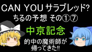 【CAN YOU サラブレッド?】中京記念 函館2歳ステークス ちるの予想その①⑦