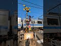 踏切 電車 鉄道 西武池袋線 保谷第7号 西武6000系 railroad crossing japan