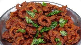 Crispy Bitter Gourd Chips / கசப்பே இல்லாத மொறு மொறு பாகற்காய் சிப்ஸ் / Pavakkai Pakoda