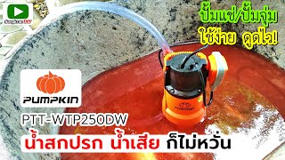 ปั้มแช่ ดูดน้ำเสีย น้ำสกปรก PUMPKIN PTT-WTP250DW (50244)