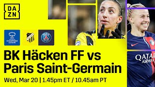 BK Häcken vs. PSG | UEFA Women's Champions League 2023-24 Quarter-final First Leg Full Match