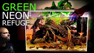 THE GREEN NEON REFUGE: Realistic Aquarium Tutorial