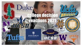 college decision reactions 2021! (UCLA, UC Berkeley, USC, UCSD, UCSB, BU, Stanford + more)