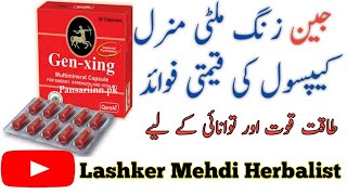 Gen Xing Multi Mineral Capsules ke fayde in urdu\\hindi |Ginsing Health Benefits in urdu | by Lashker