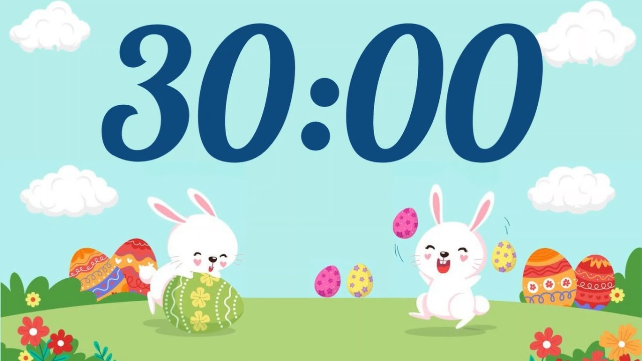 30 Minute Easter Timer With Music And Alarm Youtube