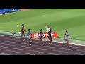 u20男子1500m予選2組　日本選手権陸上2021