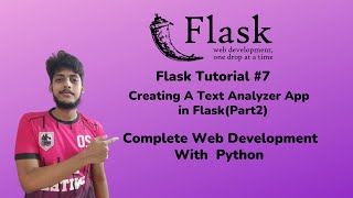 Creating A Text Analyzer App in Flask(Part2) | Web Development With Python | Flask Tutorial#7