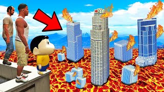 SHINCHAN AND FRANKLIN TRIED THE IMPOSSIBLE LAVA CHALLENGE GTA 5