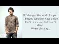 One Direction -I Want- Lyrics On Screen