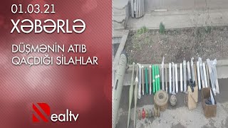 Düşmənin atıb qaçdığı silahlar