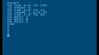 Atari XL/XE, BASIC, fun with SOUND command
