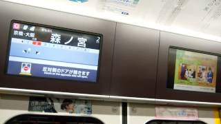 【JR西日本】自動放送＋ダブルビジョン！ 323系LCD 鶴橋→京橋→大阪