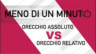 Orecchio Assoluto VS Orecchio Relativo - MENO DI UN MINUTO