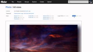 Getting the flickr direct url in Firefox