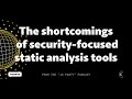 npm audit and the shortcomings of security-focused static analysis tools
