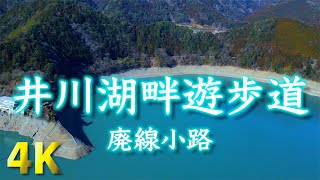 [4K]井川湖畔遊歩道 廃線小路 ドローン[Mavic Air2]