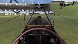 Nieuport 17  Landing Procedure