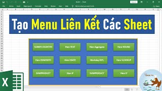 Cách tạo Menu liên kết các sheet trong Excel