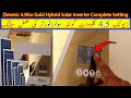 Ziewnic 4.5kw Gold  5G Hybrid Solar Inverter complete setting video | U Electric