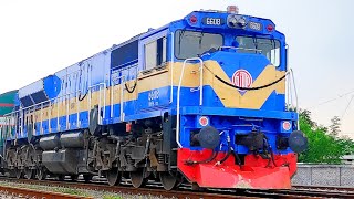 আমেরিকান লোকোমোটিভ EMD GT42ACL 6605 locomotive on Yard Action | ঈশ্বরদী জংশনে নতুন ইঞ্জিন