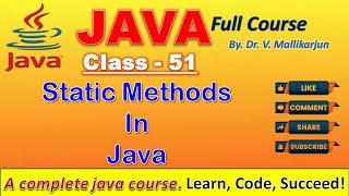 Static Methods in Java | Complete Guide with Examples | Java for Beginners