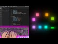 ASMR Programming - Glowing Square Loading Animation Using HTML CSS - No Talking