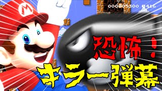 【実況】キラー弾幕の恐怖！【スーパーマリオメーカー】