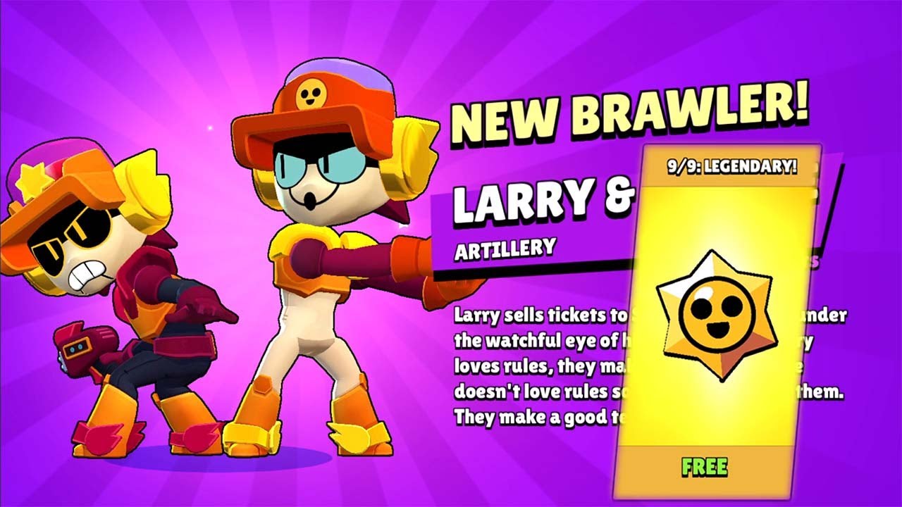 NEW BRAWLER LARRY&&LAWRIE IS HERE🎁😱 BRAWL STARS UPDATE🎁 - YouTube