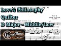 Love's Philosophy D Major Piano Accompaniment Quilter Karaoke Middle/Low Voice