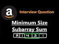 Minimum Size Subarray Sum - Leetcode 209 - Python