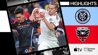 New York City FC vs. D.C. United |  Match Highlights | April 20, 2024