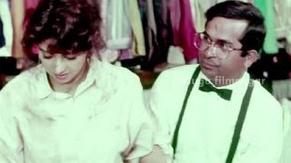 Kshana Kshanam Comedy Scenes - Brahmanandam irritated by Sridevi's behaviour - Venkatesh