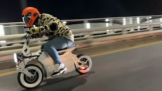 Electric Scooter WEPED New Model Test Drive / World's smallest and fastest scooter