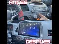 COMO INSTALAR RADIO DE PANTALLA ANDROID EN HONDA CIVIC 2007+ #music #caraudio #hondacivic #radio