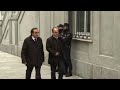 Catalan separatist leaders arrive at Madrid Supreme Court