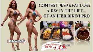 CONTEST PREP & FAT LOSS. A day in the life of an IFBB BIKINI PRO!